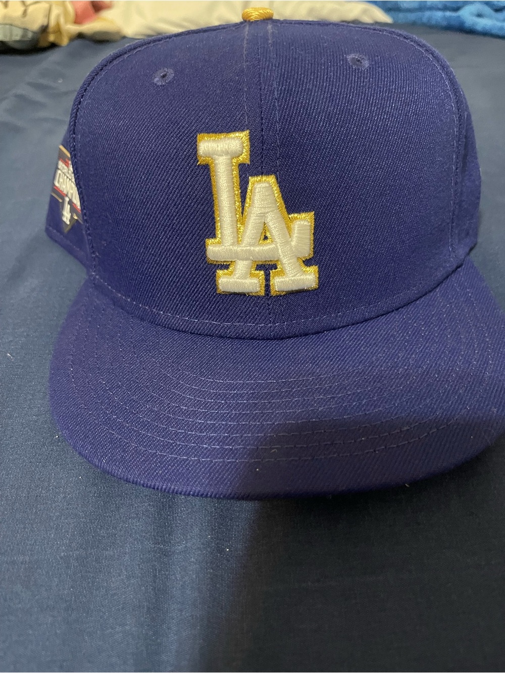 Los Angeles Dodgers Royal Blue Cap with Gold-Trim LA Logo